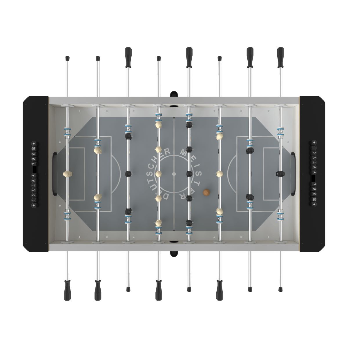 Tischkicker Deutscher Meister CHAMPION, Schwarz – Bild 3