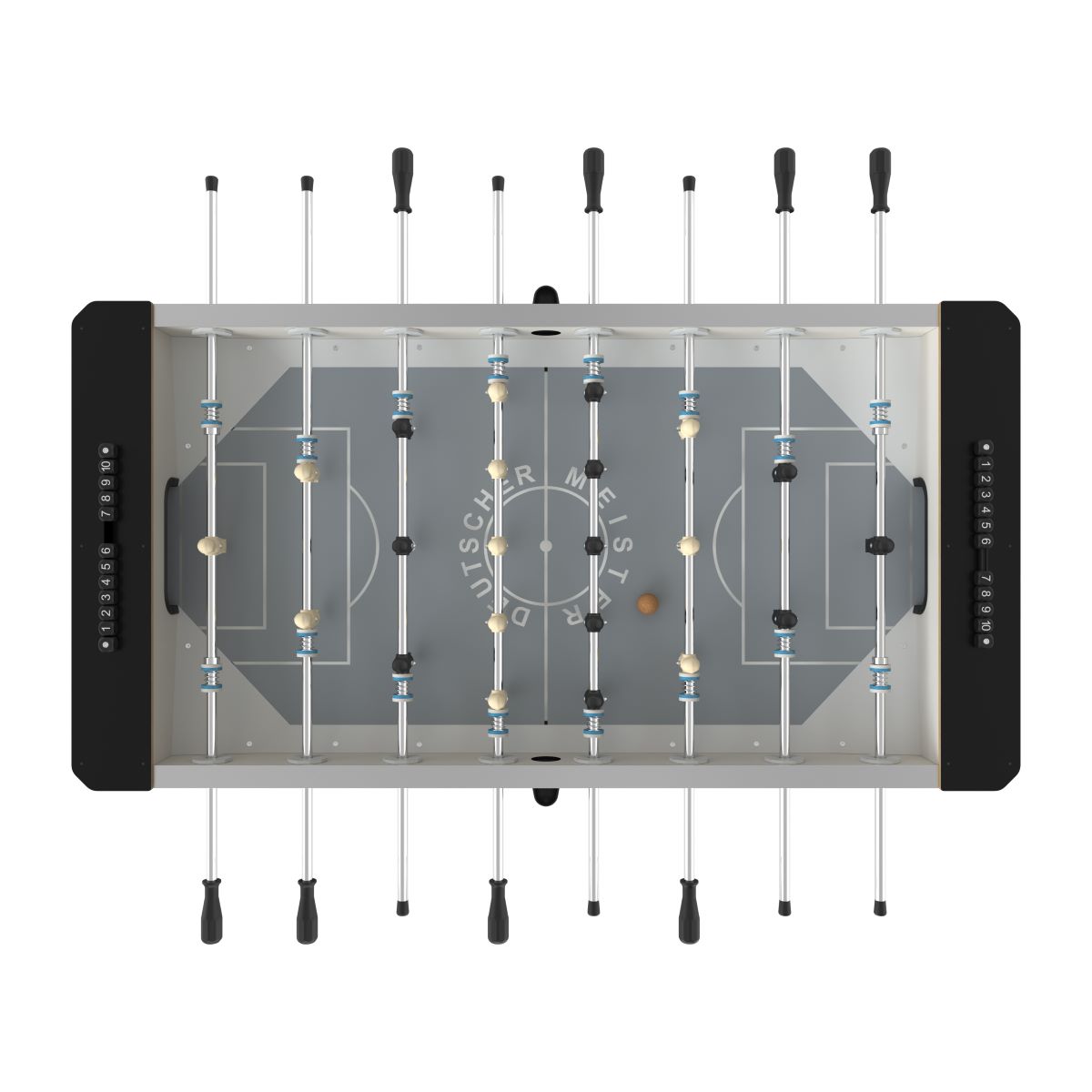 Tischkicker Deutscher Meister DELUXE Schwarz – Bild 2