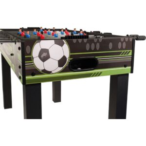 BUFFALO_standkicker_greenplay_indoor_schwarz_grün_HT_hobby-standard_geschraubtefiguren_tischfussball_tischkicker24_stirnseite_ballausgabe