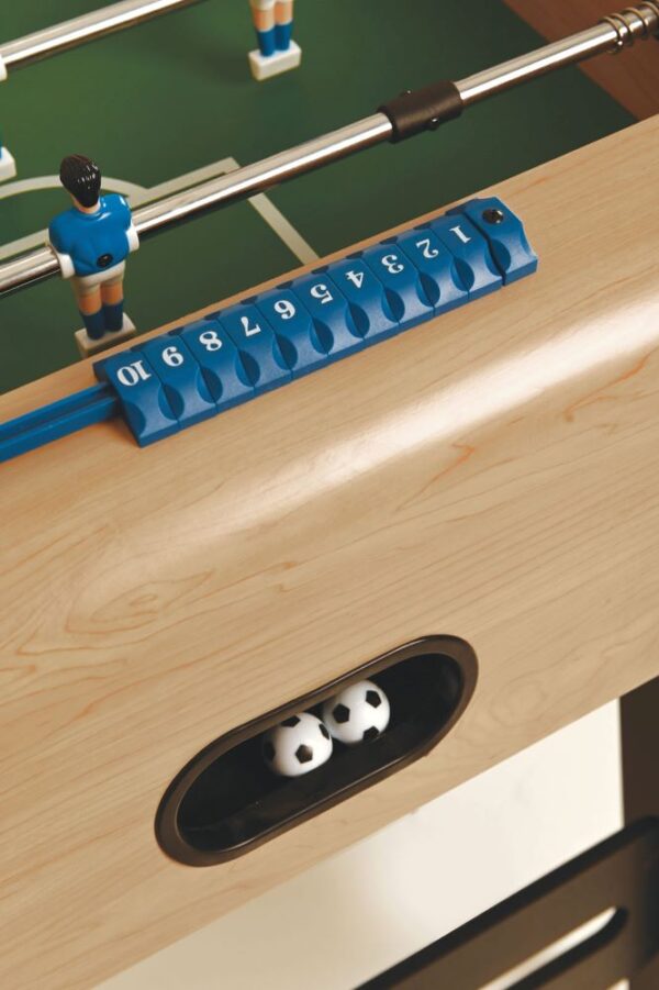 Kinder Tischkicker klappbar Ahorn-Optik – Bild 6