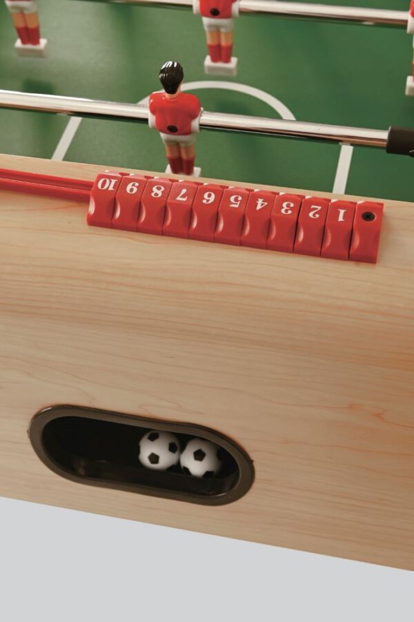 Kinder Tischkicker klappbar Ahorn-Optik – Bild 5