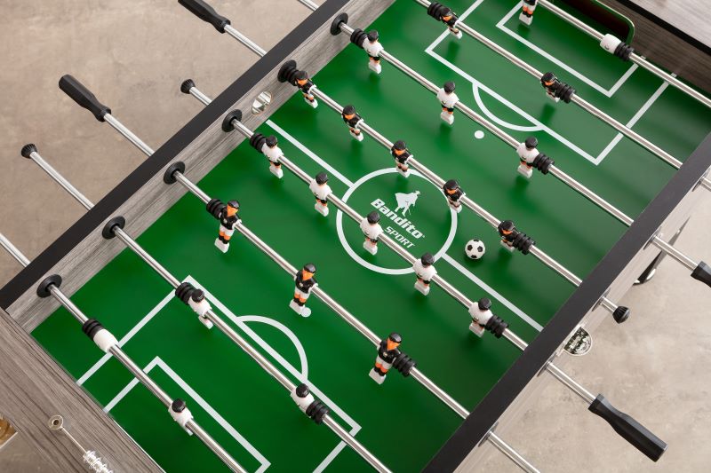 Tischkicker Profi Soccer DELUXE, GRAU – Bild 4