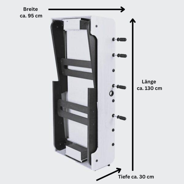 Kinder Tischkicker klappbar Ahorn-Optik – Bild 8