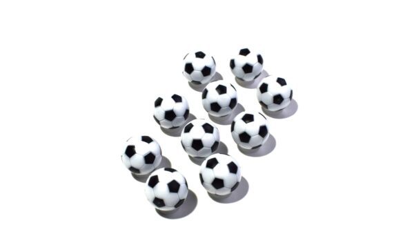 Kickerball-10er Set | TRADITION, weiss-schwarz, Ø 29mm