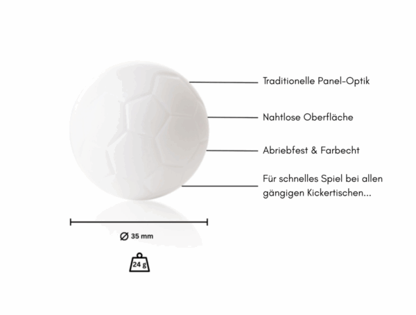 Kickerball-Set | CLUB, schwarz-silber, Ø 35mm – Bild 2