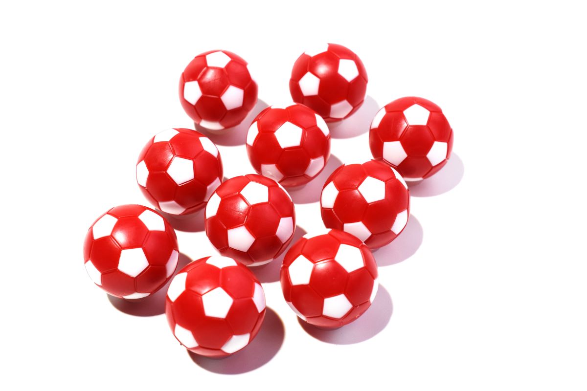 Kickerball-Set | CLUB, rot-weiss, Ø 35mm – Bild 3