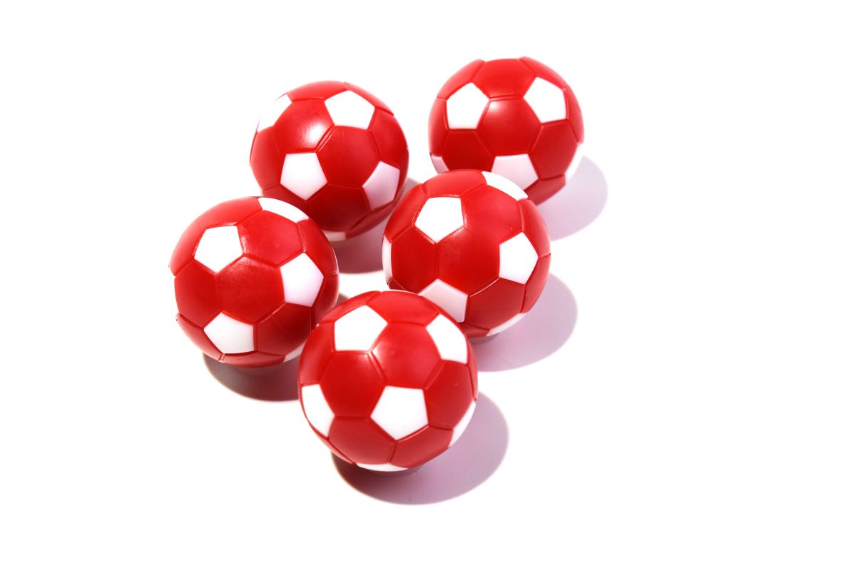 Kickerball-Set | CLUB, rot-weiss, Ø 35mm