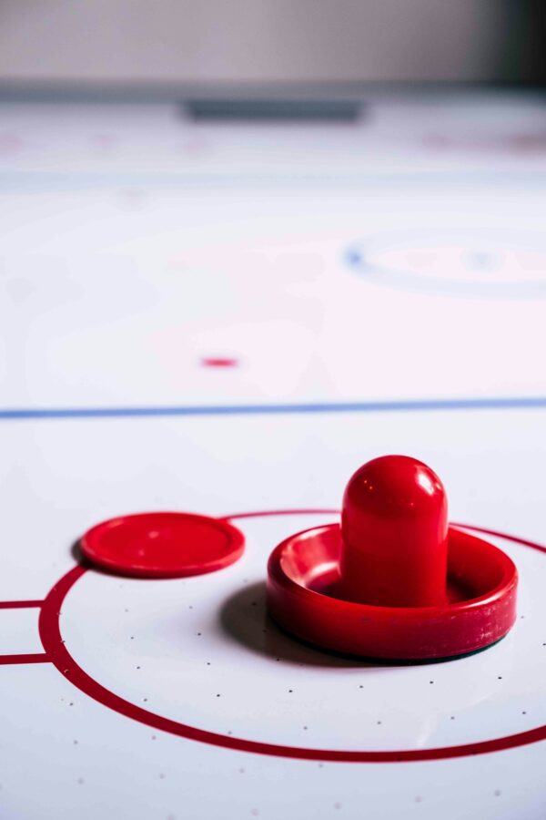 Airhockey PUSHER, rot für Tischgrößen 6,7,8ft | Ø 96mm – Bild 2