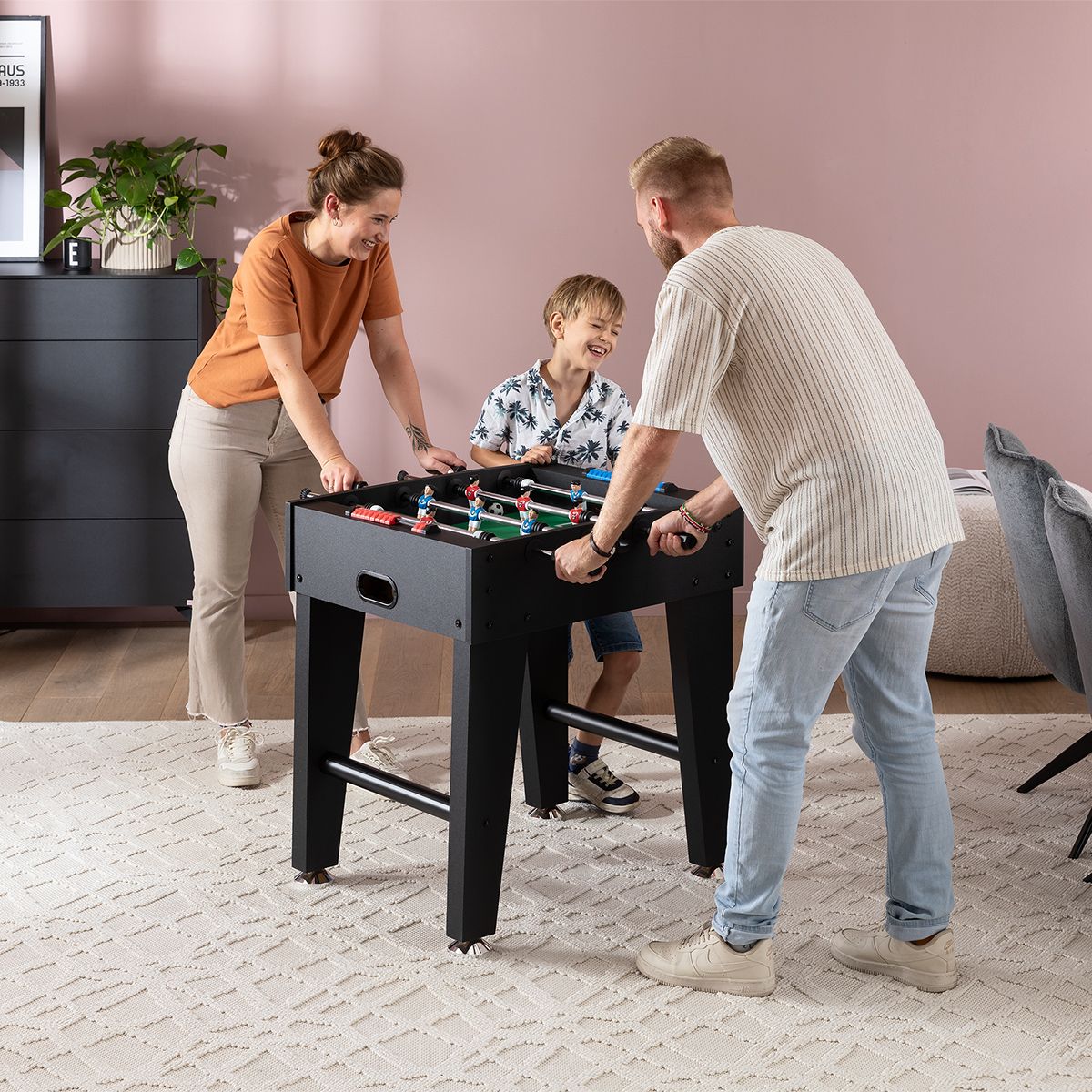 Tischfußball BIGFUN, schwarz – Bild 2